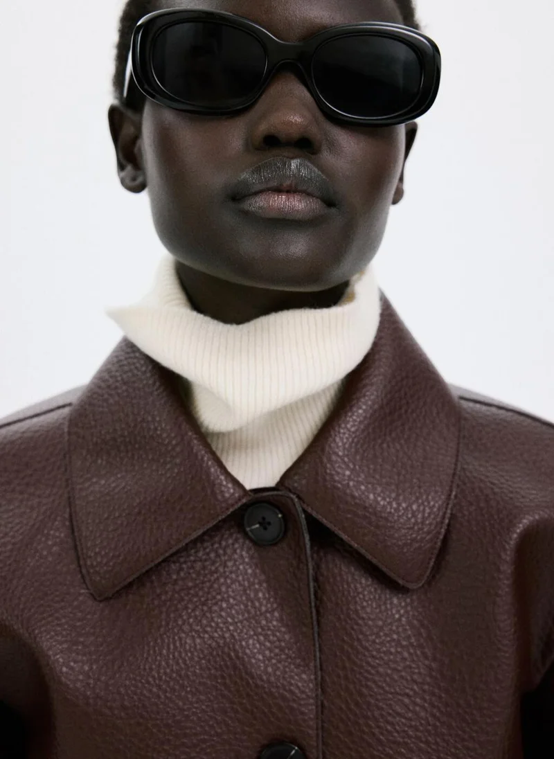 MANGO  Faux-leather jacket with pockets for Women | Best Price UAE